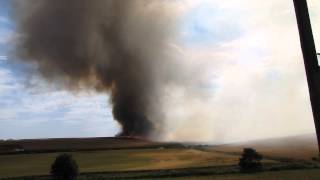 Feu à Bouglainval,  28130,  26 juin 17h00