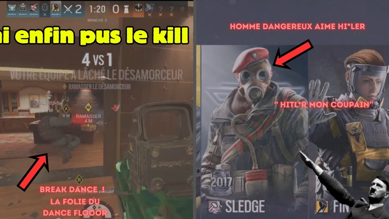 (R6) DUO NON CLASSé mais TOUT  ce passe pas COMME prévu.. (le collègue veut hitl** en AMI )
