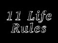 11 Life Rules