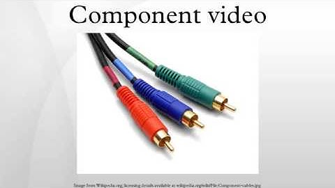 Component video