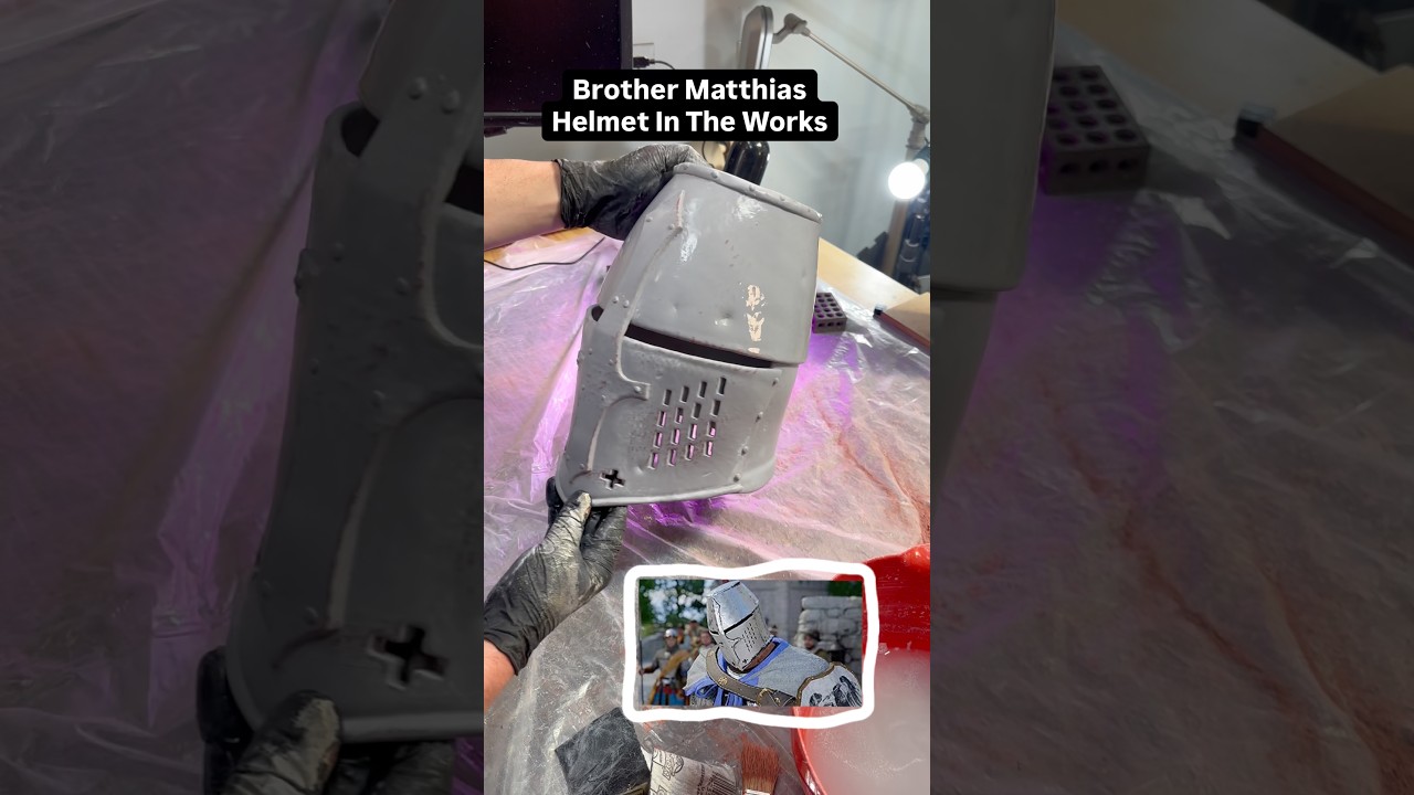 Crimson Desert Brother Matthias Helmet Work In Progress #cosplay #crimsondesert #3dprinting