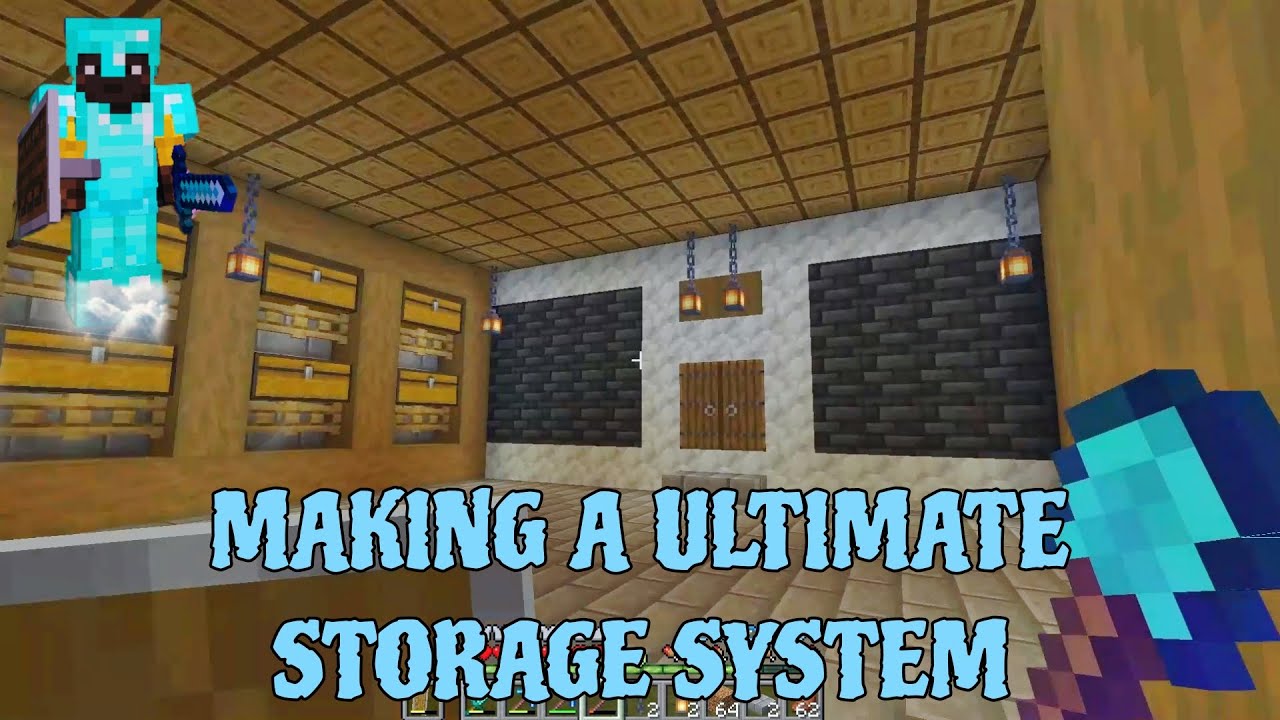 I MAKE A PERFECT STORAGE SYSTEM IN MINECRAFT (MINECRAFT EP.4) - YouTube