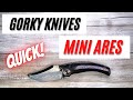 Gorky Knives Mini Ares, The Prince of Darkness Custom Pocketknife. Fablades Quick Review