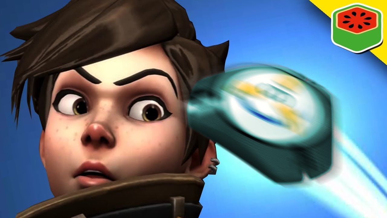 TRACER DODGEBALL! | Overwatch Custom Game funny moments in soccer