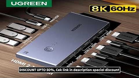 UGREEN 8K 60Hz HDMI KVM Switch USB C USB3.0 KVM Switcher 2 PCs Sharing 1 Monitor