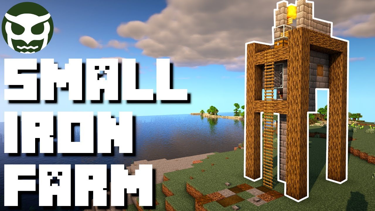 Minecraft: Automatic Iron Farm | EASY Tutorial 1.16 - YouTube