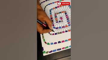 What I do before sleeping | Doddle pattern |Zentangle doddle | Drawing tutorials