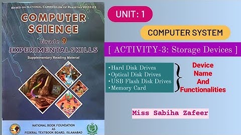 Activity 3 Storage devices #2024 #computersciencestudent #computer #class9