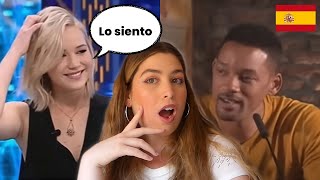 Spanish Girl Reacts to Celebrities speaking Spanish