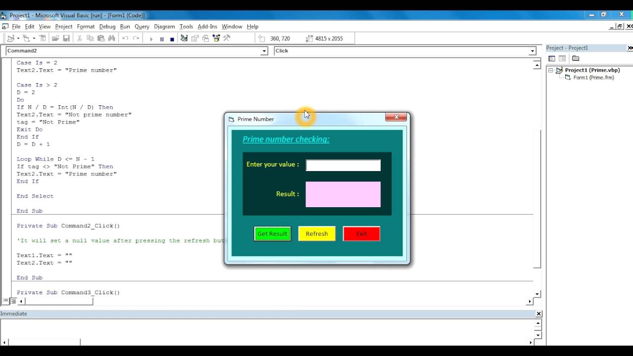 how to check prime number in vb 6 0 youtube vb6 format number