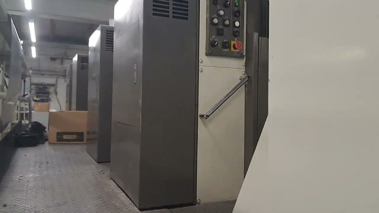 A Mitsubishi 3HVR four colour B1 sheet-fed offset press no. 3029 (2001)