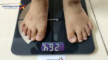 Cân sức khỏe điện tử thông minh Rapido RSB02-S có Bluetooth - Hàng chính hãng, bảo hành 12 tháng