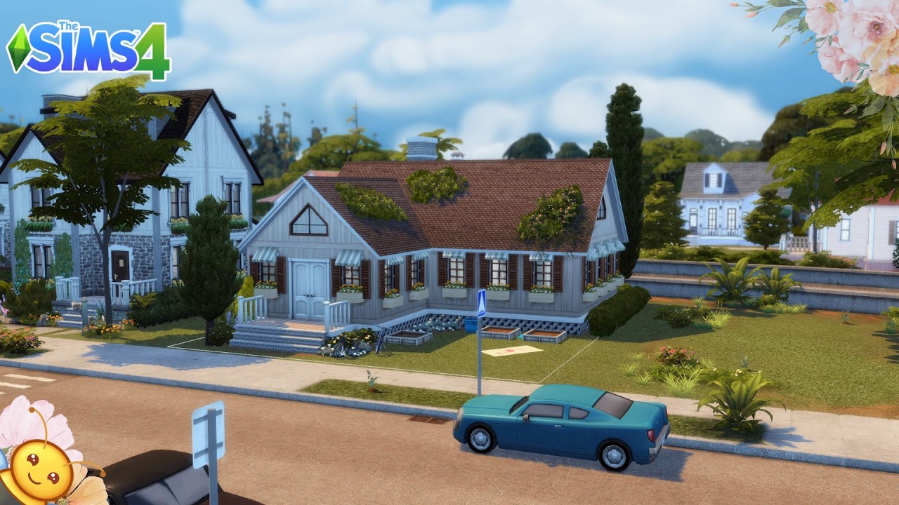 Tiny Family Home👨‍👩‍👧‍👦| The Sims 4 Speed Build | No CC