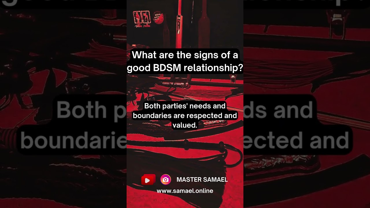⁣What are the signs of a good BDSM relationship