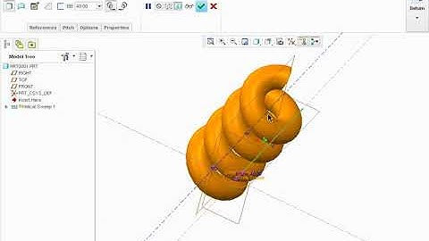 Creo 2.0 How to make a Spring