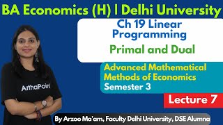 2024🎓| Ch 19 Linear Programming | Sem 3 Advanced MME | BA(H) Economics | Sydsaeter & Hammond