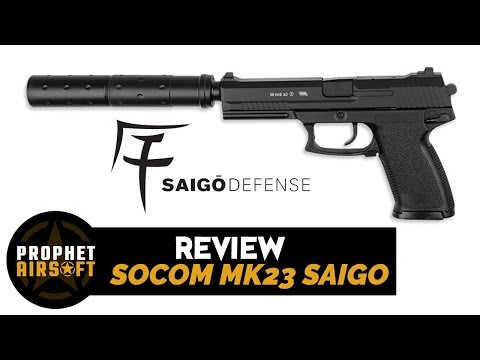 Pistola Airsoft Saigo Defense GAS Socom 23 con Silenciador, Comprar online