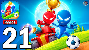 Stickman Party - Gameplay Walkthrough Part 21 Tournament Mode 1 2 3 4 Players Free New MiniGames