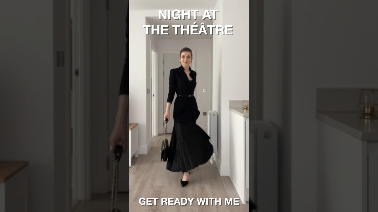 GRWM: Theatre Night #black #dress #outfit #classic #chic #elegant #theatre #timeless #fashion