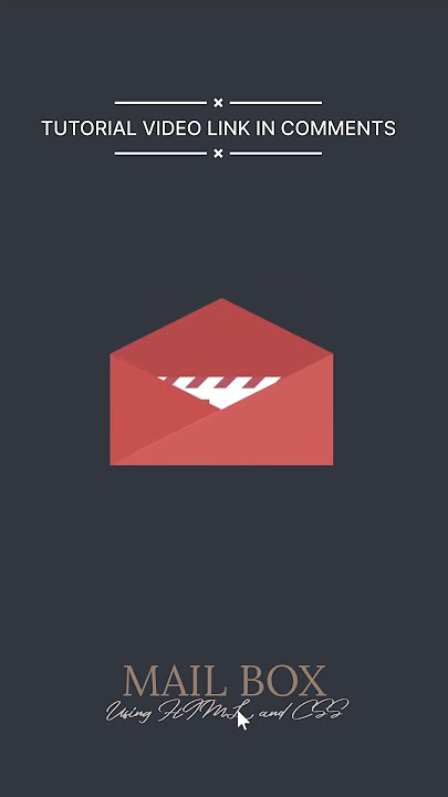 Mail Box using Html & CSS  #html #css