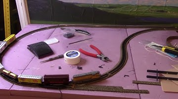 Building an N scale layout 12- Completing the main line