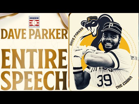 Dave Parker is inducted into the Hall of Fame