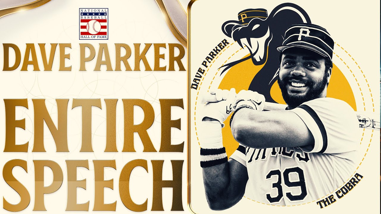 Dave Parker is inducted into the Hall of Fame