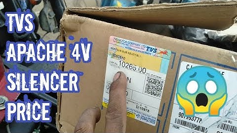 TVs Apache RTR 160 4v Silencer Problem solve