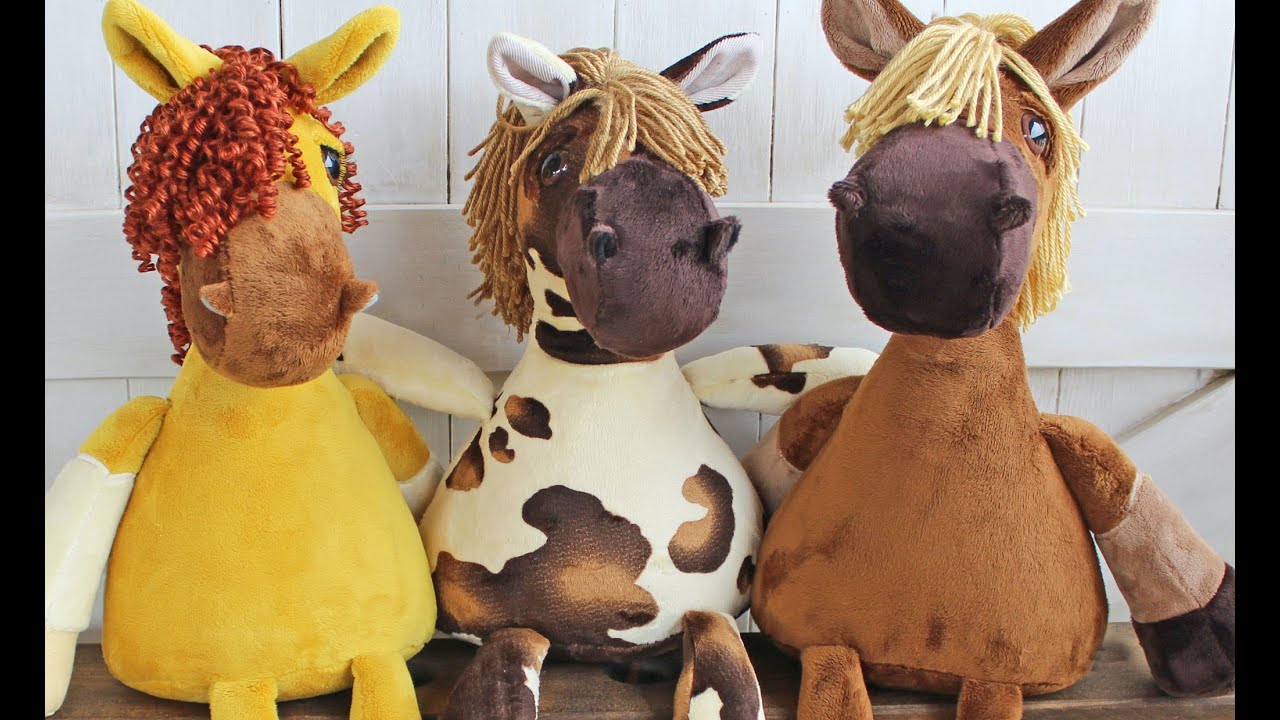 How to Horse Stuffed Animal (Nutty Nag Plush Horse Doll) with Pattern & Video Tutorial