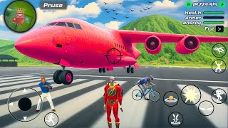 Amazing Iron Hero NY Gangster City - Y20 Airplane and Motorbike in Open World - Android Gameplay screenshot 5