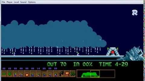 Lemmini - Lemmings Custom Level - Thunderstruck