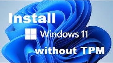 How to install Windows 11 without TPM 2.0