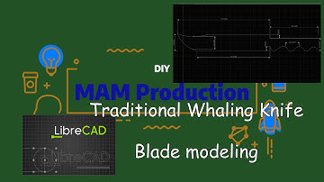 Traditional Faroese Whaling Knife Part 1 LibreCAD drawing