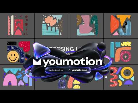 Processing Loading Abstract Loop Animations - Motion Shapes for Shorts (Ae, Pr, Dr)