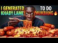 I asked AI to generate khaby Lame to do a mukbang