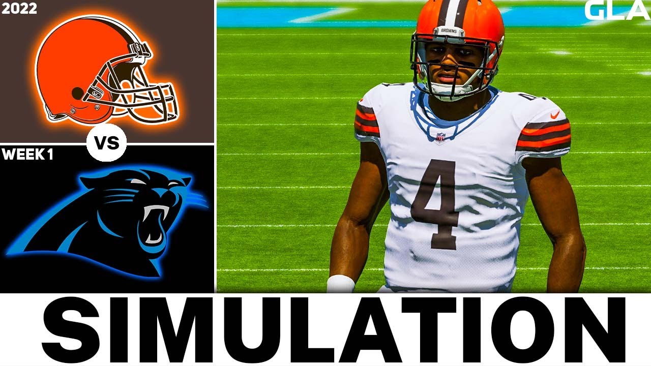Browns Vs. Panthers 2022 Week 1 Simulation | Madden 22 Updated Rosters | Next Gen PS5