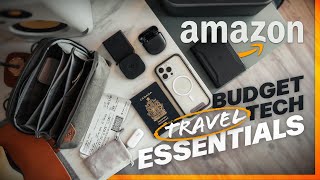 BUDGET Tech Travel Essentials from AMAZON | Travel With Me!