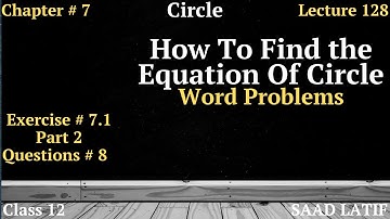 Class 12 Maths | Lecture 128 | Chapter 7 | Concyclic Points | Finding equation of Circle--3 Points