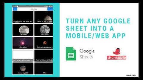 Turn Any Google Sheet Into An App using Thunkable | No-Code Tutorial