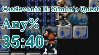 Castlevania II: Simon's Quest Any% Speedrun 35:40