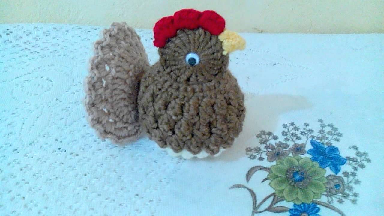 Pollito a crochet para adornar tu cocina - YouTube