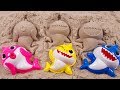 핑크퐁, 아기상어, 모래놀이 / 장난감으로 배우는 재미있는 색깔놀이