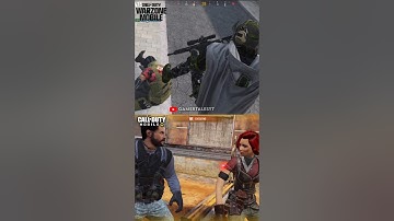 COD Mobile Vs Warzone Mobile Execution Comparison🥶#shorts #codm #codmobile #warzonemobile