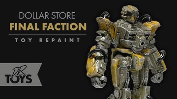 FINAL FACTION Dollar Store Repaint - How to take this dollar droid and do a custom paint job