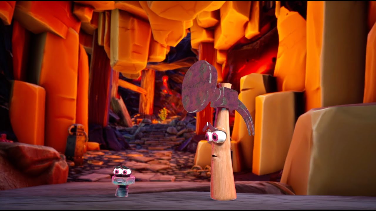 شاكوش ومسمار دخلوا جزيرة البركان 😰😰😰😰 شاكوش ومسمار ٢٦