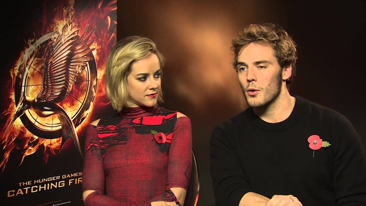 Jena Malone and Sam Claflin Hunger Games
