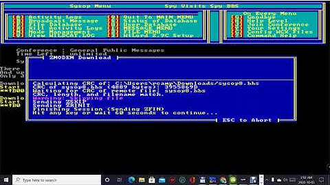 A Big Welcome To Spy Visits Spy BBS Made possible by Santronics Software