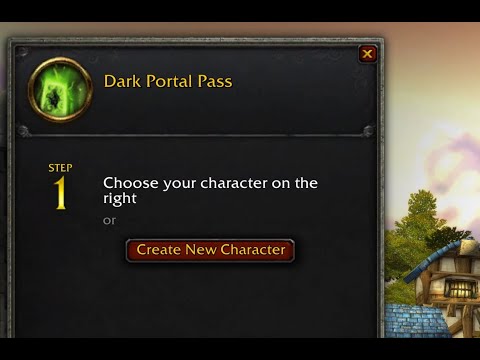 World of Warcraft Burning Crusade Classic Character Boost Level 58 Dark Portal Pass