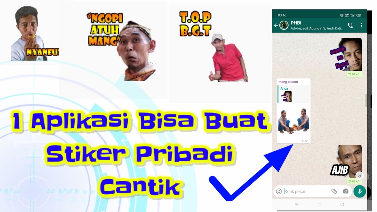 Cara Desain  Stiker  whatsapp Sendiri Di  HP  pakai wemoji 