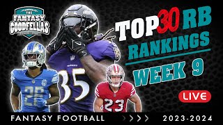 Top 30 RB Rankings Week 9 - 2023 Fantasy Football #nfl #fantasyfootball